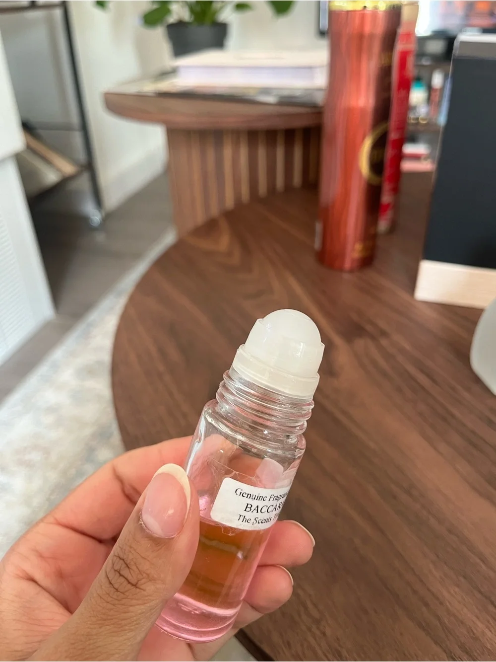 baccarat rouge inspired roll on body oil